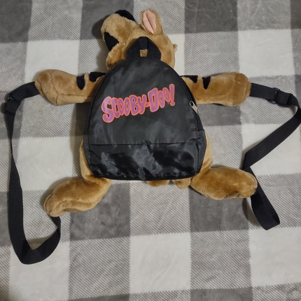 SCOOBY DOO Vintage Plush Mini Backpack Stuffed Dog Cartoon Network RARE 1999